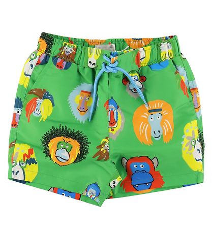 Stella McCartney Kids Bådeshorts -  Grøn m. Aber