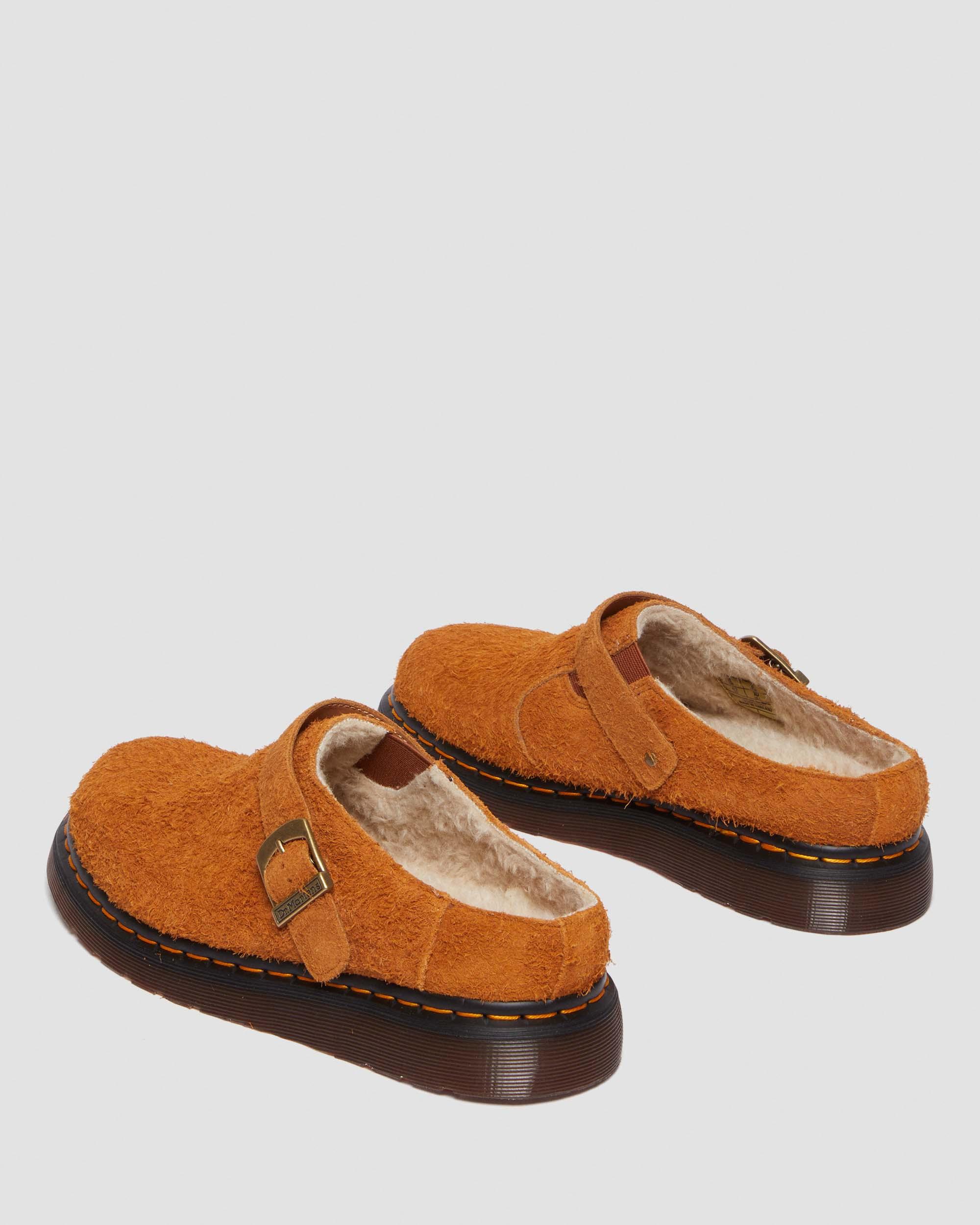 Isham Faux Shearling Lined Suede Slingback Mules