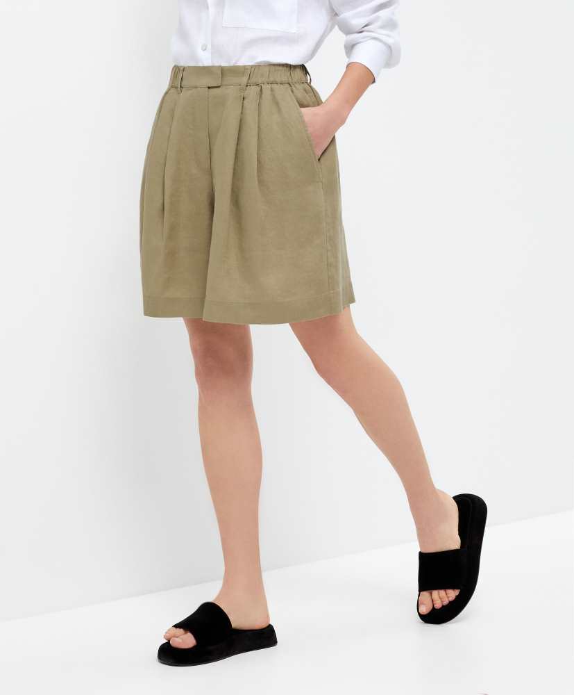 Bermudas 100% linho