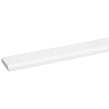 Afdeklijst grenen wit gelakt 5x22mm 270cm