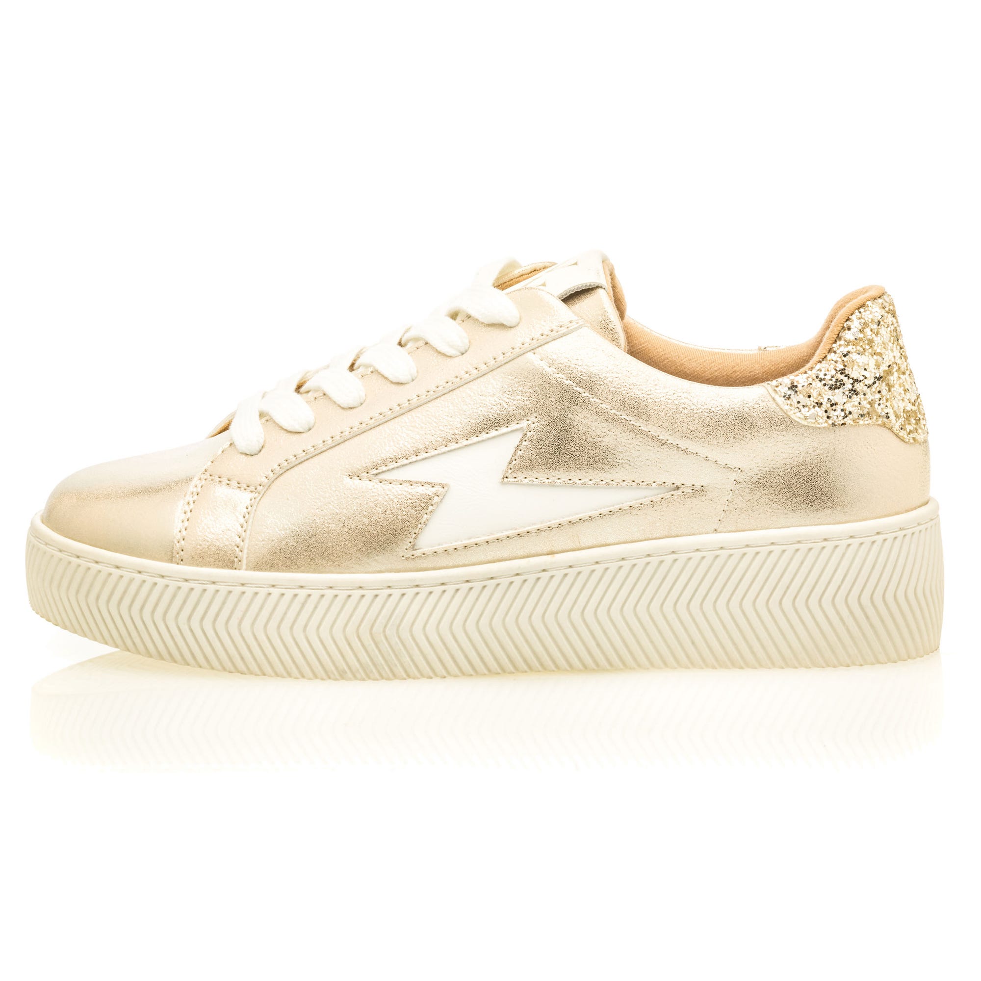 Baskets basses Femme or
