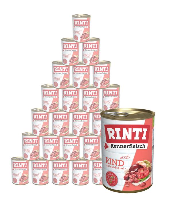 RINTI Kennerfleisch Nassfutter für Hunde, 24