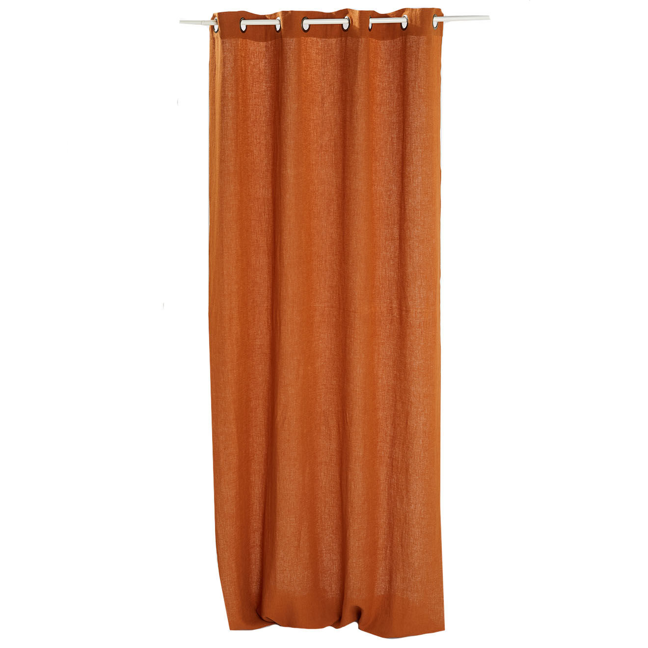 Haomy Rideau 100% Lin Propriano Porticcio caramel - 140x280 cm