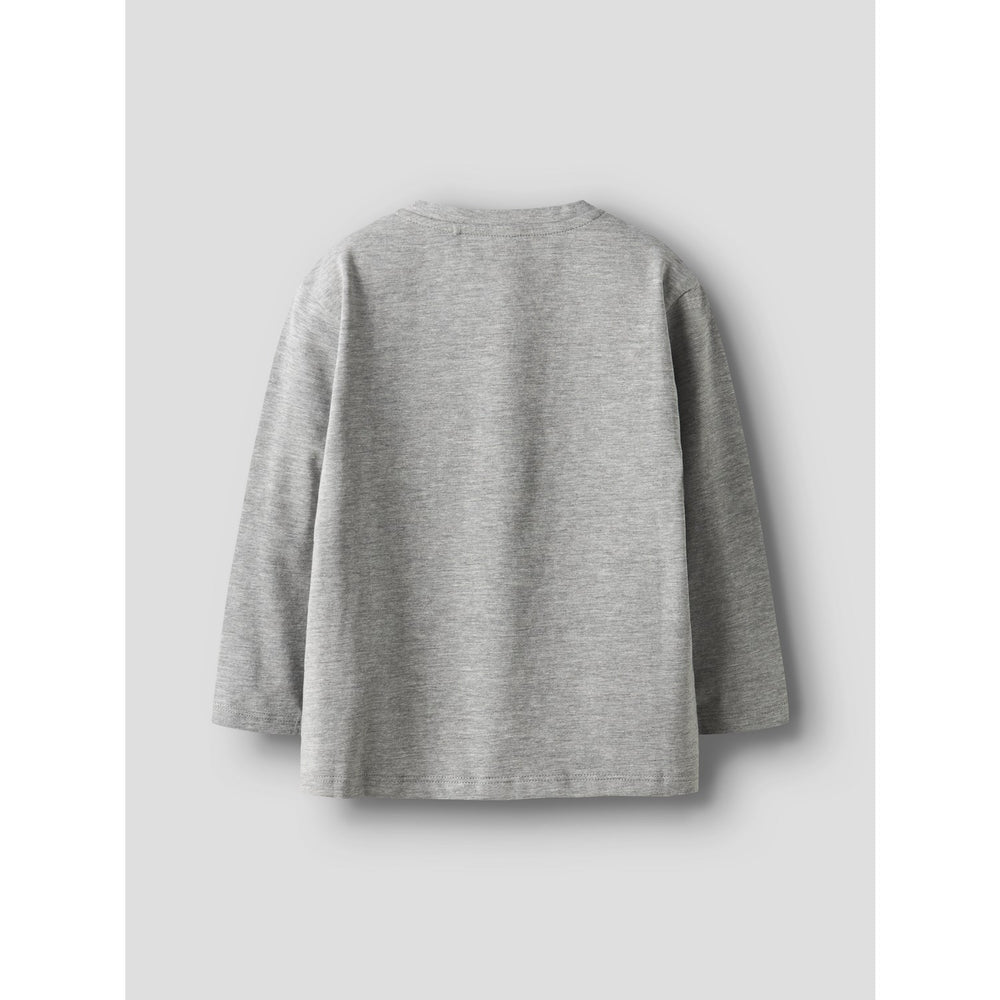 Køb Name It Grey Melange Nmmsennet Ls Nreg Top