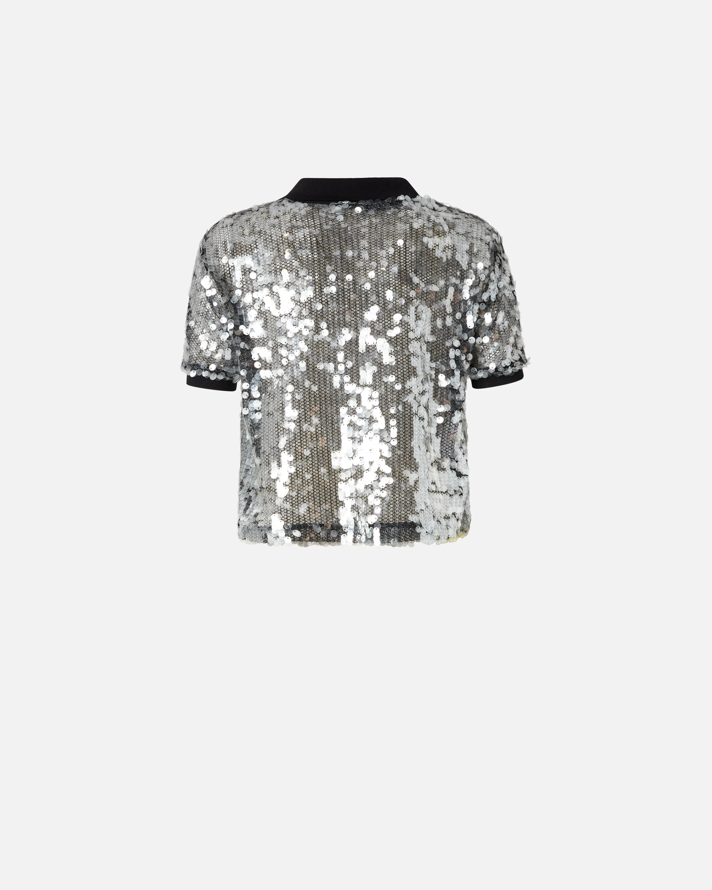Polo à paillettes | Transparent