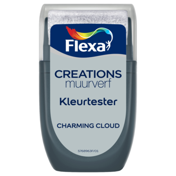 Flexa Creations muurverf kleurtester charming cloud mat 30ml