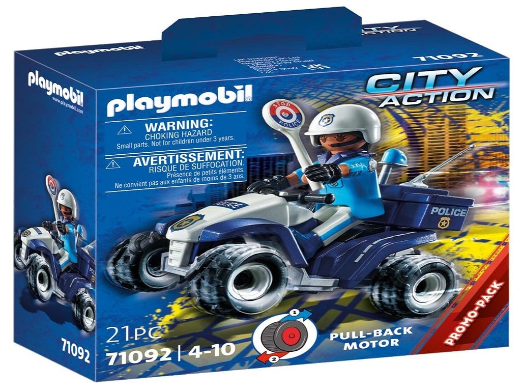 POLÍCIA - SPEED QUAD PLAYMOBIL