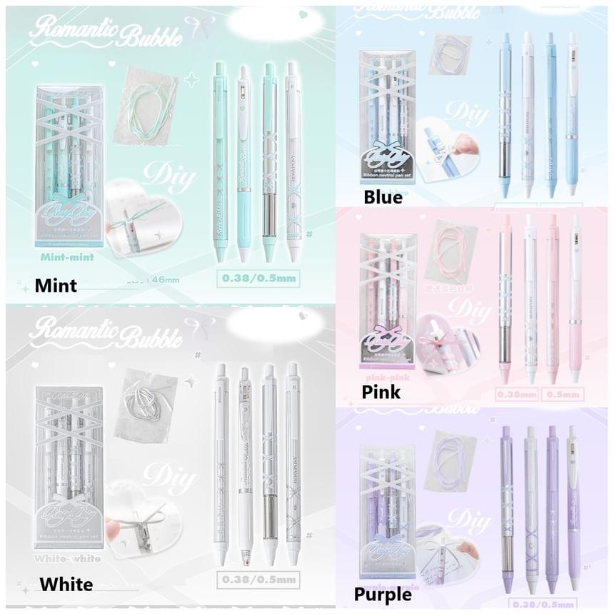 princesseria - Set van 4: Pen - 0,5 mm