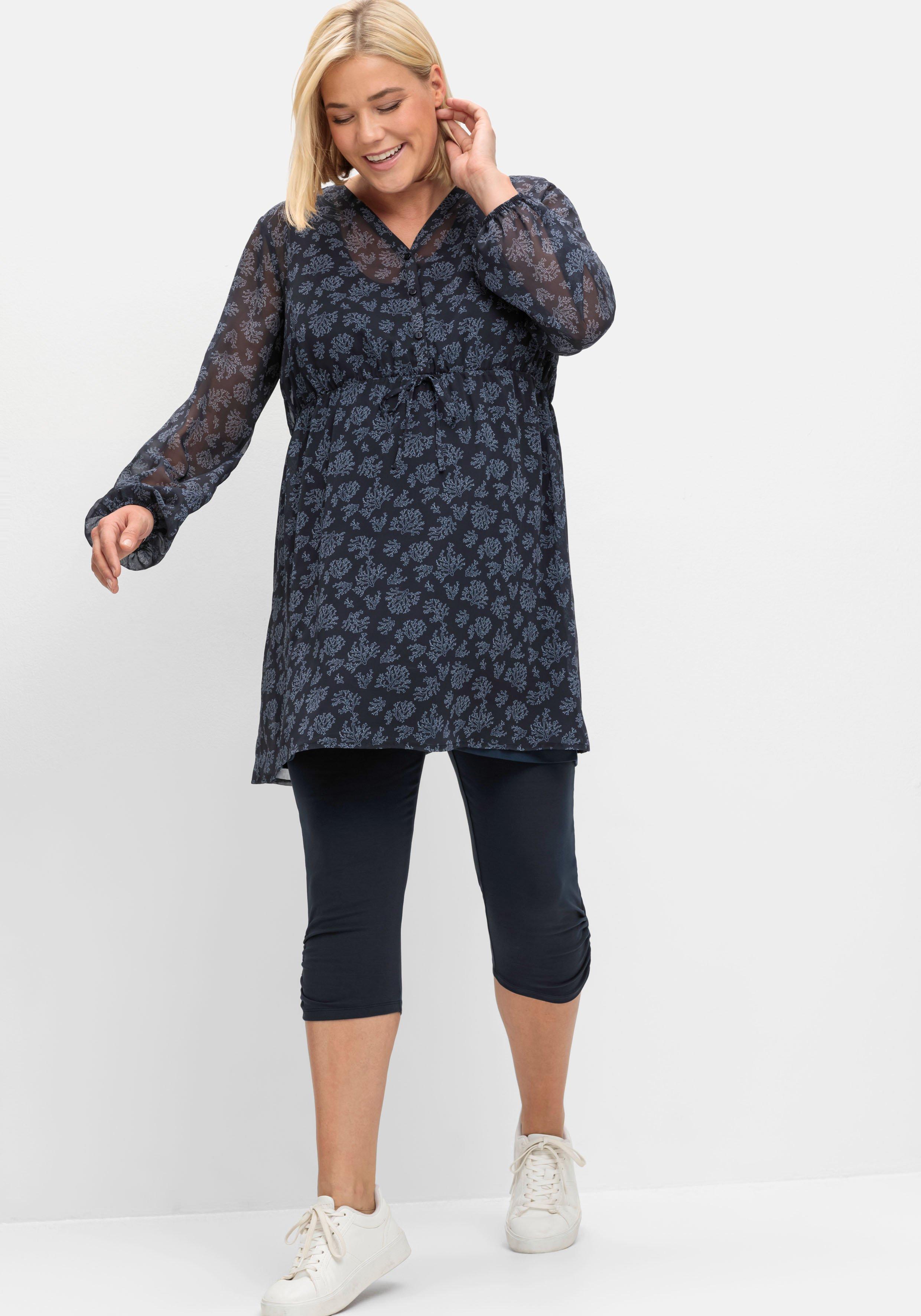 Umstands-Leggings in Caprilänge, mit Überbauchbund