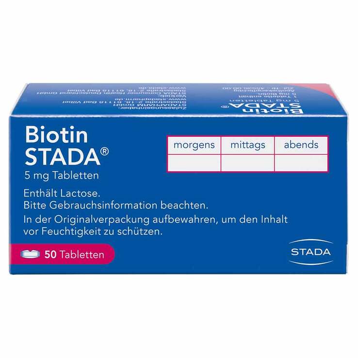Biotin STADA 5 mg Tabletten, 50 St