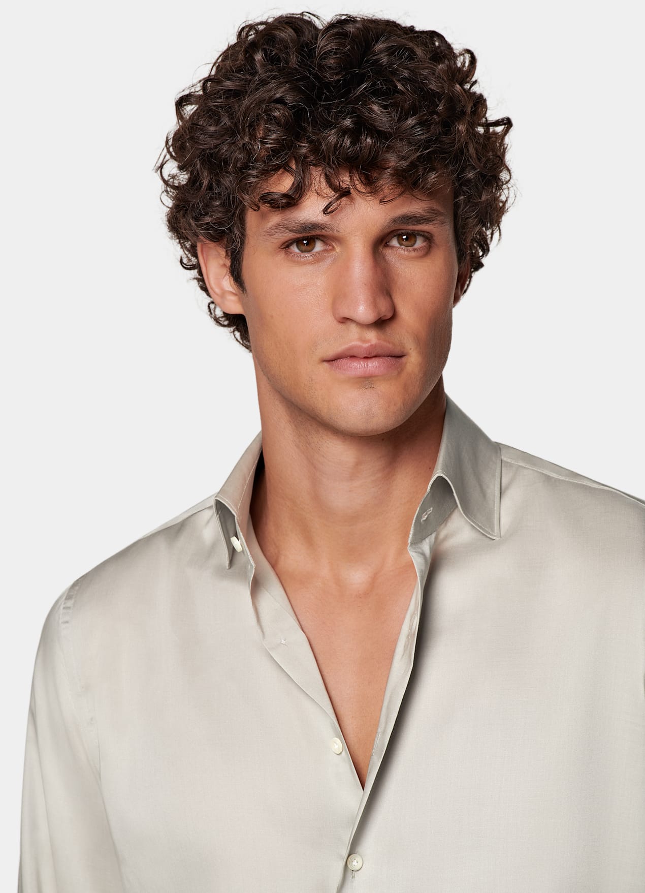 Chemise coupe Slim vert clair
