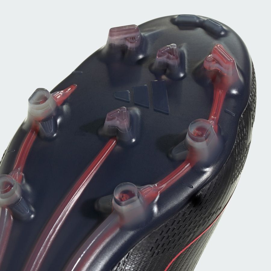 adidas F50 Pro FG Stealth Victory - Noir/Argenté/Lucid Red