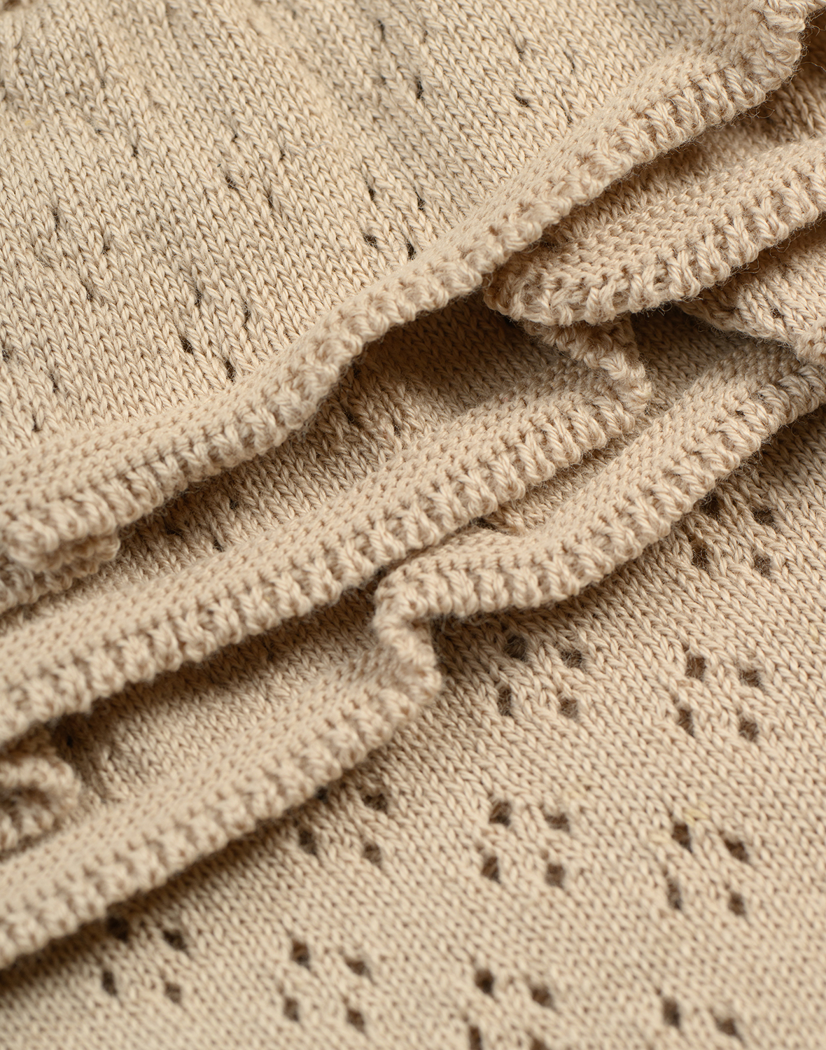 Pointelle bloomer in katoenen breisel voor baby's