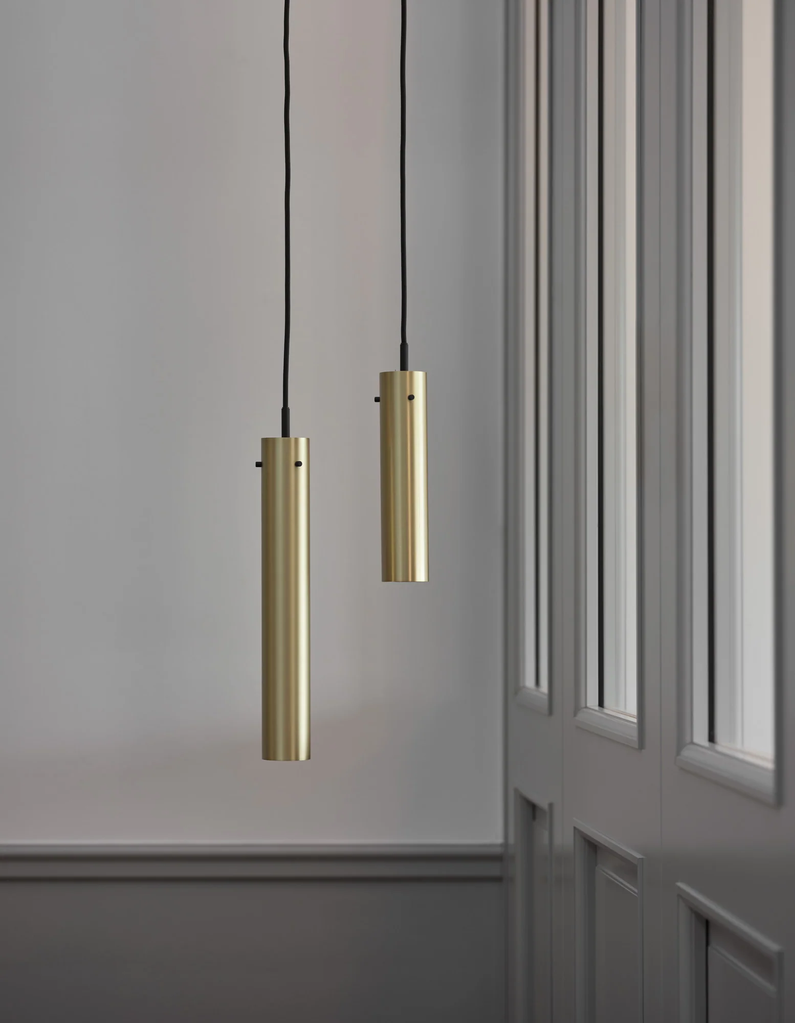 Frandsen  FM 2014 pendel, Solid Brass Polished - H36 cm.