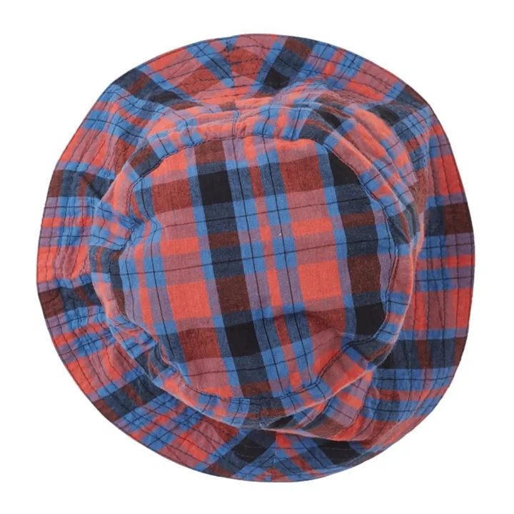 Caramel Bob en Popeline de Coton Cedrus Tartan | Rouge