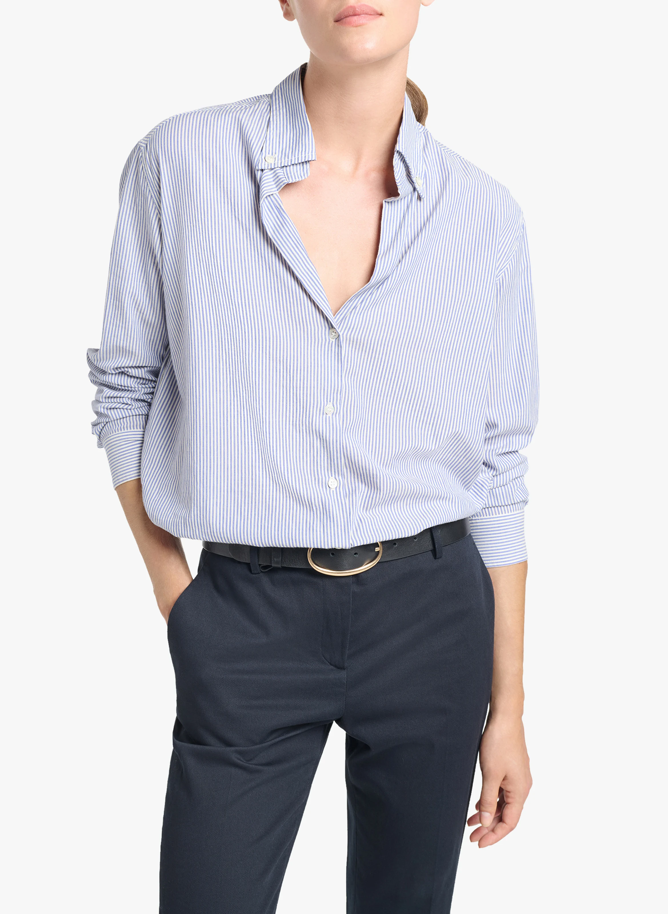 DRUYAT - Chemise col classique en coton | Blanc