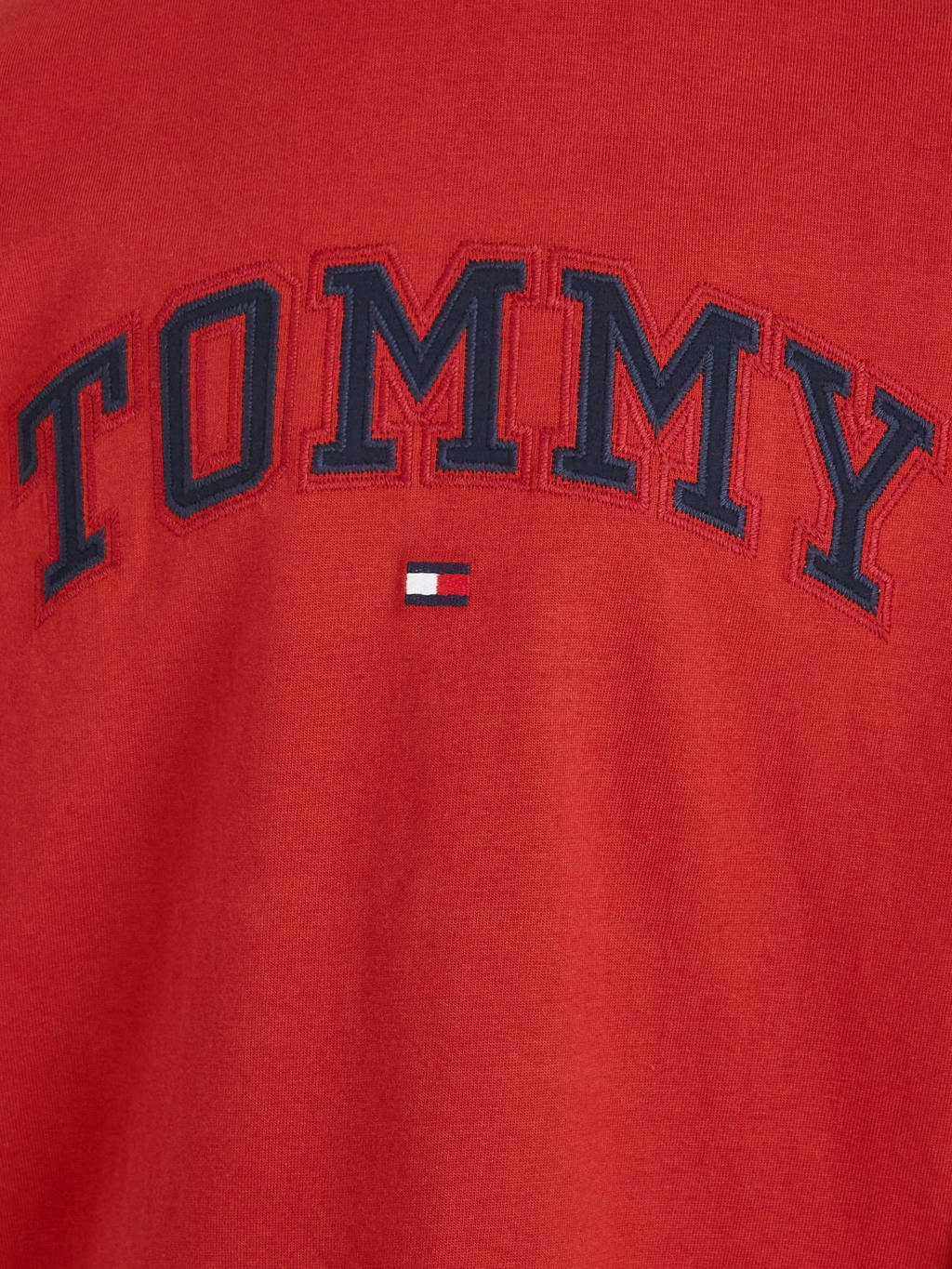Tommy Hilfiger T-shirt met logo helderrood