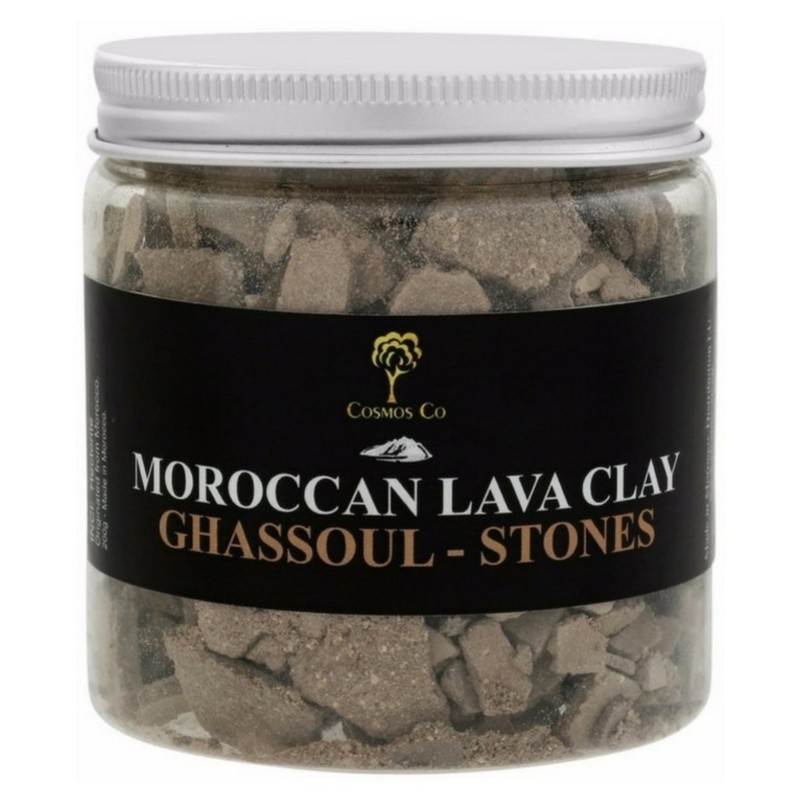 Cosmos Co Moroccan Lava Clay Ghassoul - Stones 200 gr.