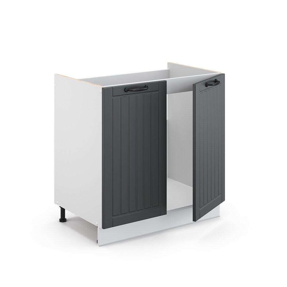 Vicco Spülenunterschrank 80 cm FAME Line Küchenschrank Küchenzeile Landhaus Anthrazit