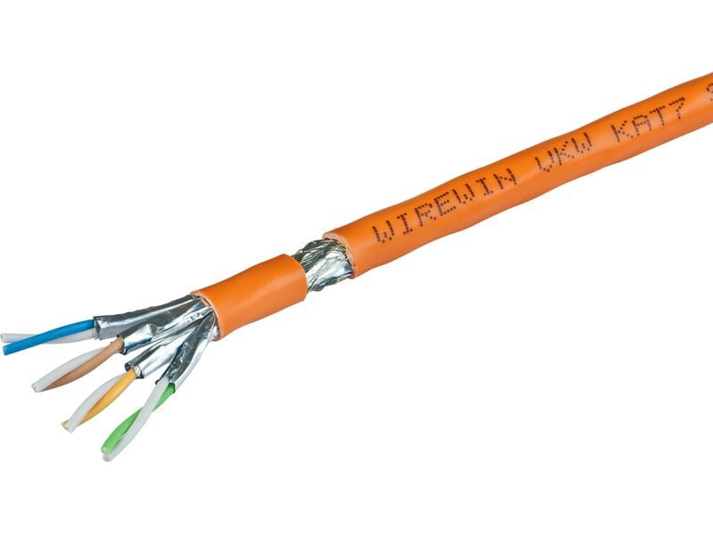 Wirewin Verlegekabel VKW SFTP K7 LSOH3 Cat 7, S/FTP, 100 m, KAT7 Verlegekabel, S/FTP, 1000MHz, LSOH3, Single, 100m