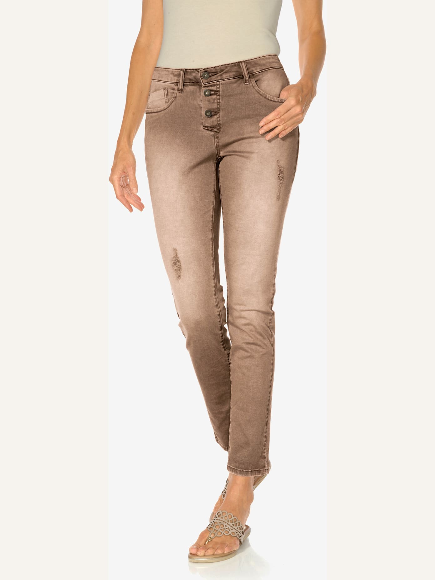 Pantalon boyfriend coupe droite
