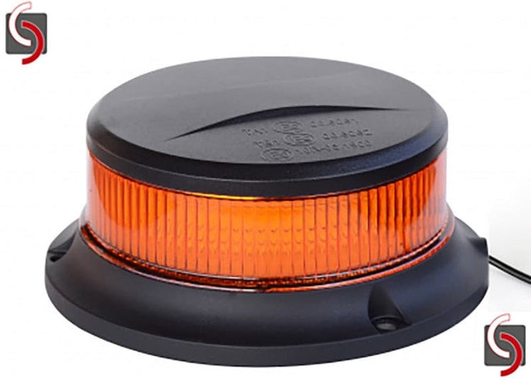 UVV Set 3M Voertuigwaarschuwingsmarkering 823i Set 4 x 564x141 mm + 45 x 15 cm Bouwvoertuig + Magnetisch LED-zwaailicht (vlak licht)