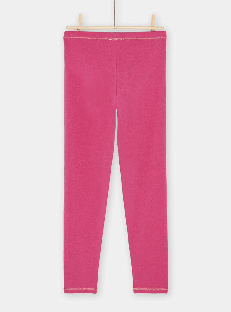 Legging fuchsia fille