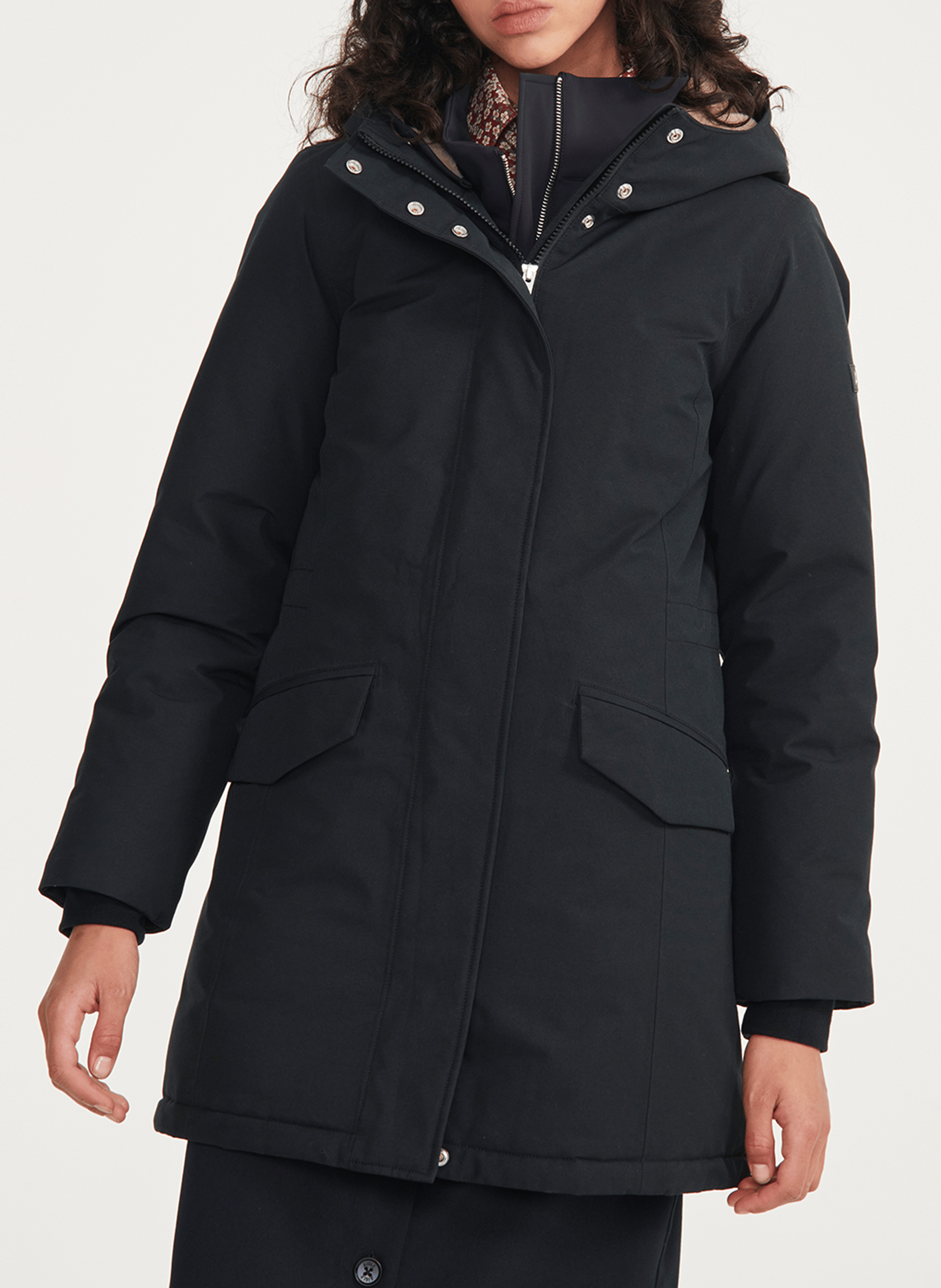 Parka col capuche | Noir