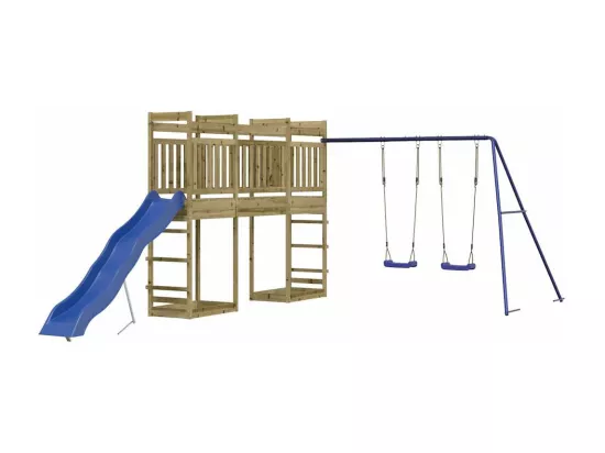 Aire de jeux d'extérieur bois de pin imprégné
