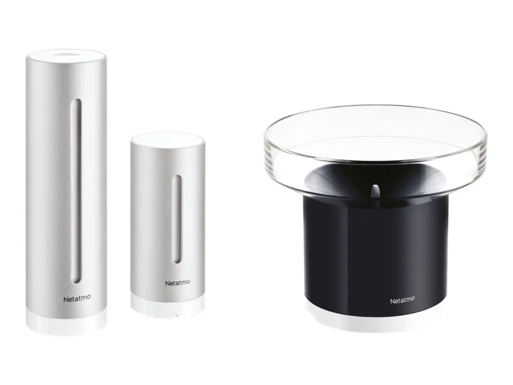 Netatmo NBU-NWS-NRG-EU Rain Pack - Vejrstation - trådløs - grå aluminium