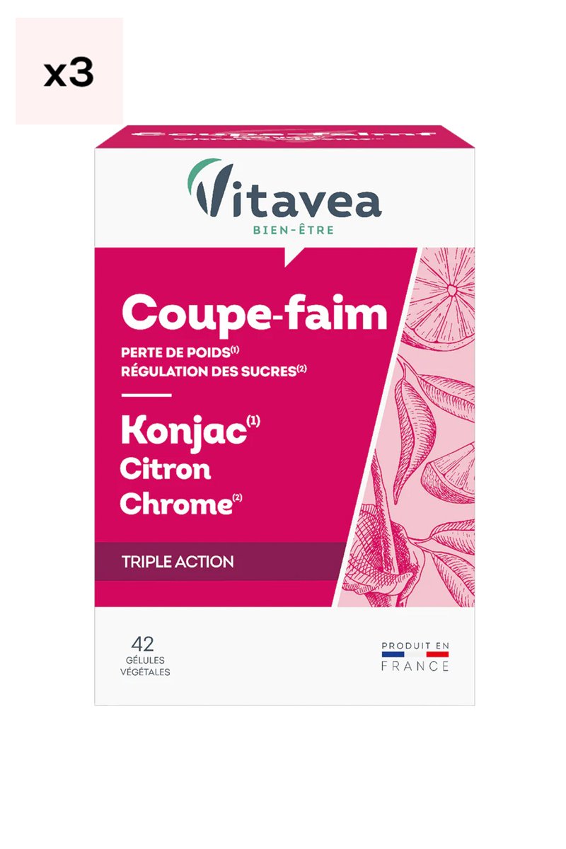 Cure coupe faim - Konjac & citron - 3 x 20 jours