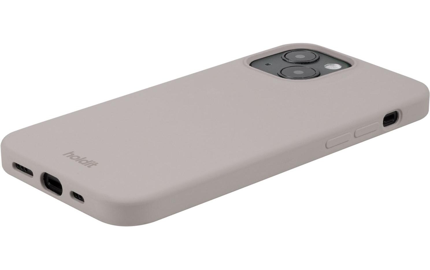 Back Cover Silicone iPhone 14 TaupeModerne Handyhülle aus ultradünnem und griffigem Silikon für das Apple iPhone 14
