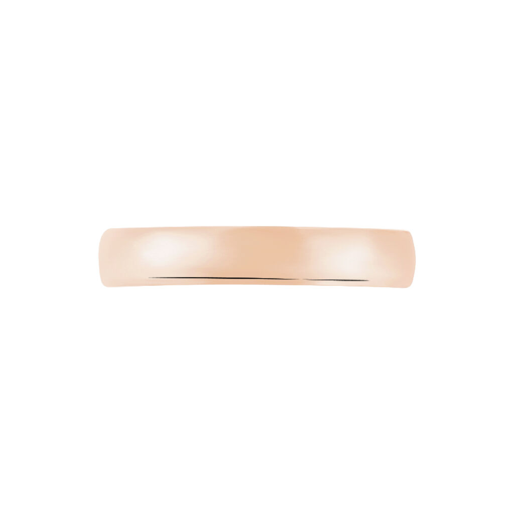 Alliance Meredithe Demi Jonc Classique Or Rose
