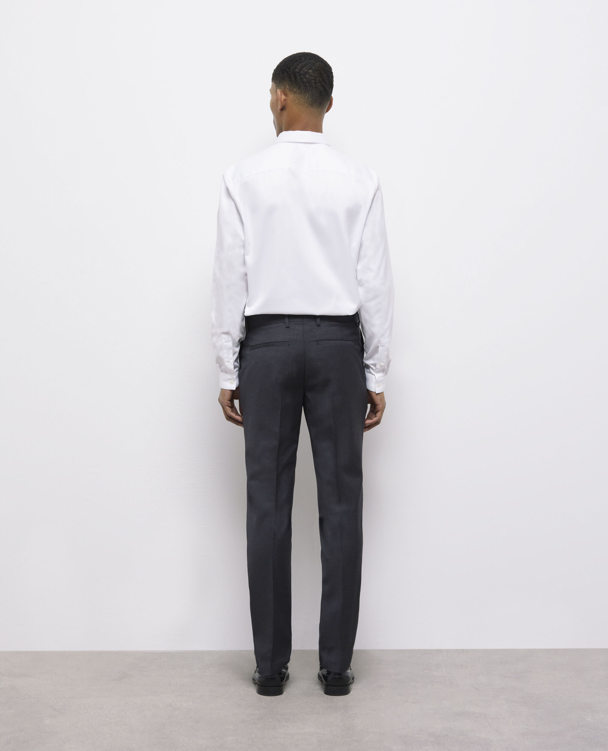 Pantalon de costume en laine gris