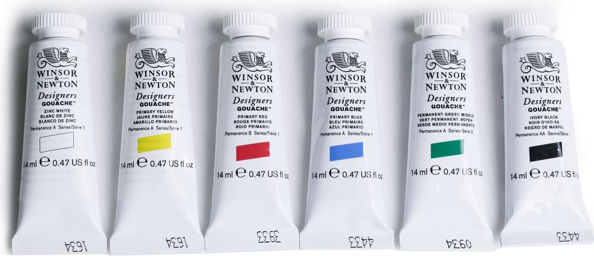 Winsor & Newton - Gouache Maling Sæt - 6X14 ML