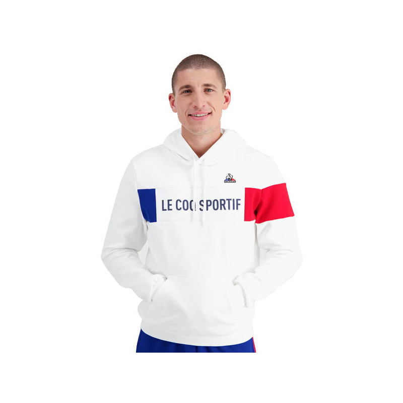 Sweat capuche N1 Tricolore blanc