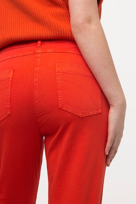 7/8-Jeans, Saumschlitze, Komfortbund, Biobaumwolle