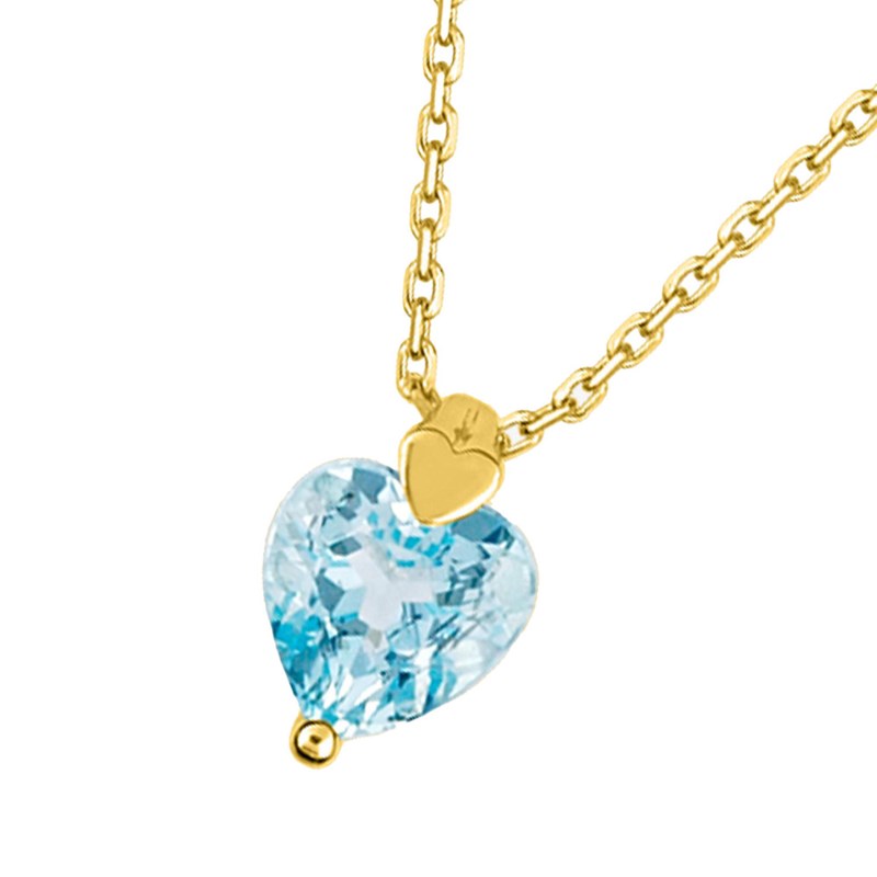 Collier Femme - topaze - Or 18 Carats - Longueur : 42 cm