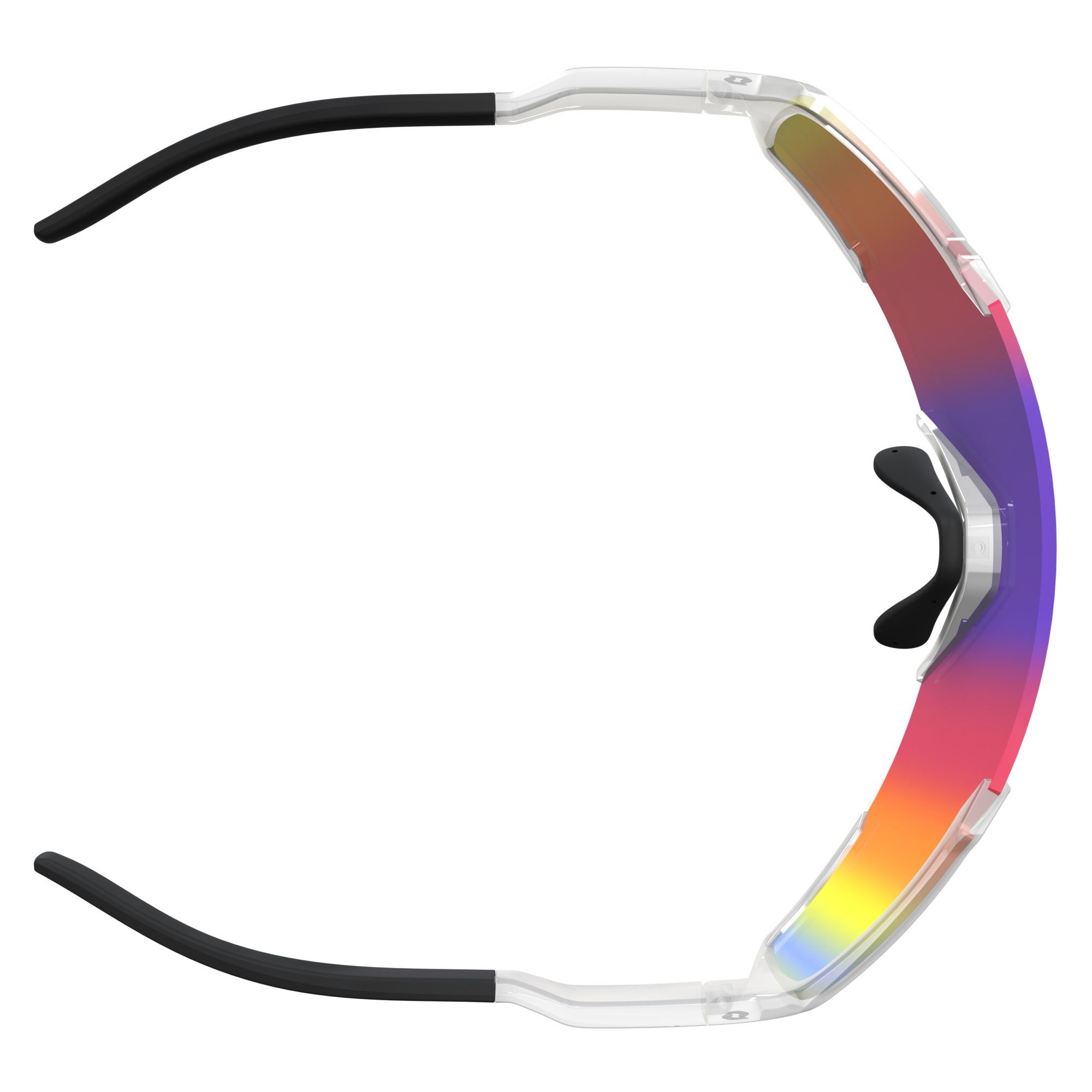 SCOTT Shield cykelbriller translucent/teal chrome