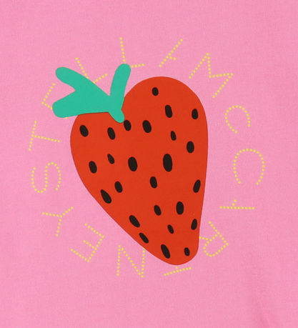 Stella McCartney Kids Sweatshirt - Pink m. Erdbeere