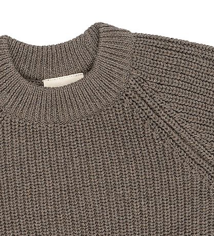 That's Mine Bluse - Flo Pullover - Erde Brown Melange