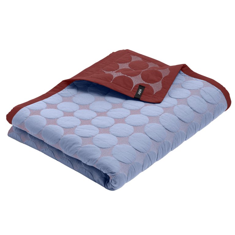 Hay Mega dot bedsprei 235x245 light blue