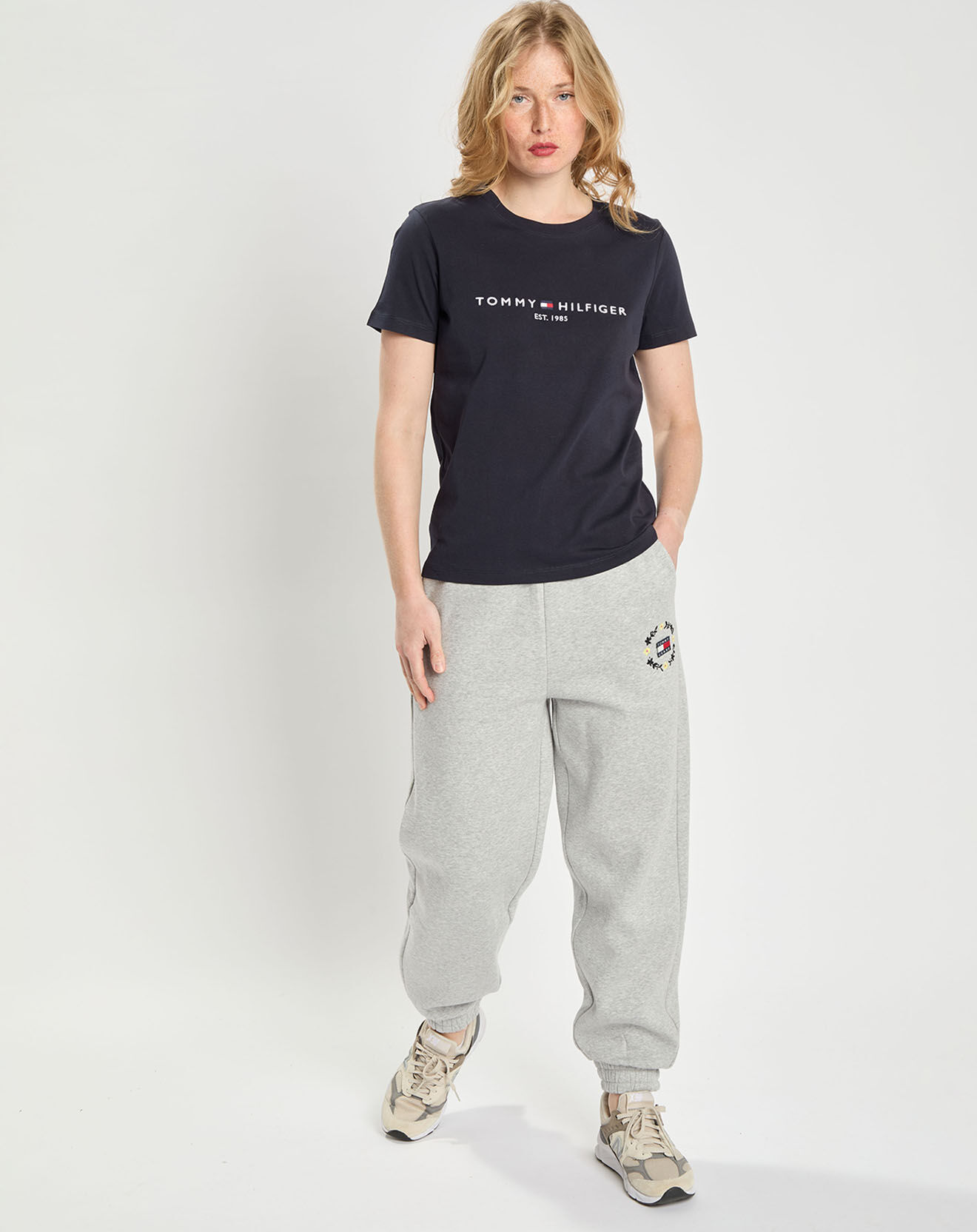 Tommy Hilfiger T-Shirt 100% Coton biologique Regular bleu marine