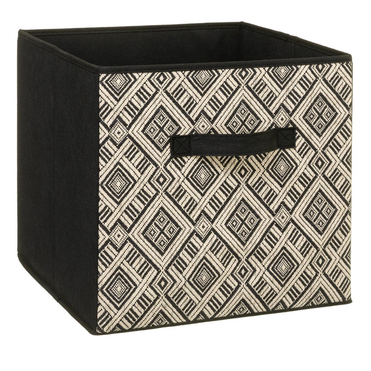 BOITE RANGEMENT ETHNIQUE 31X31CM