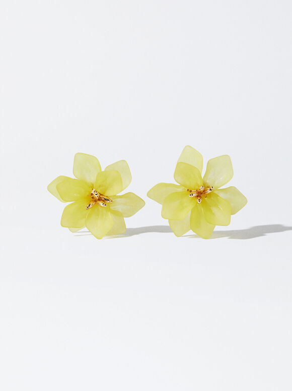 Brincos de Flor - Amarelo