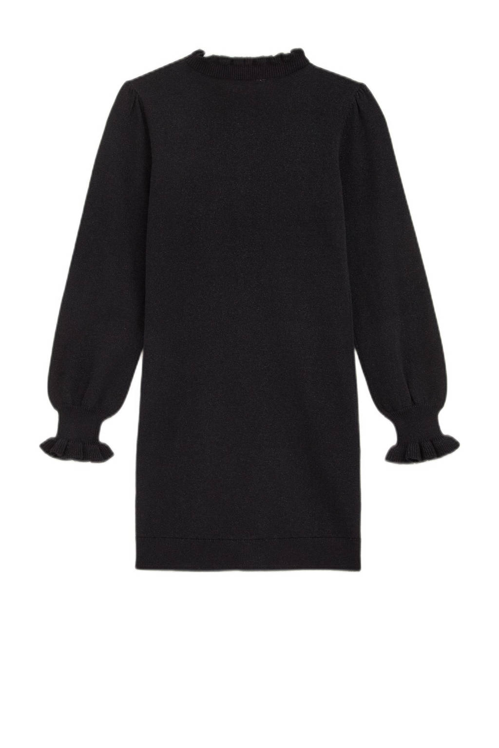 WE Fashion korte jurk glitter zwart