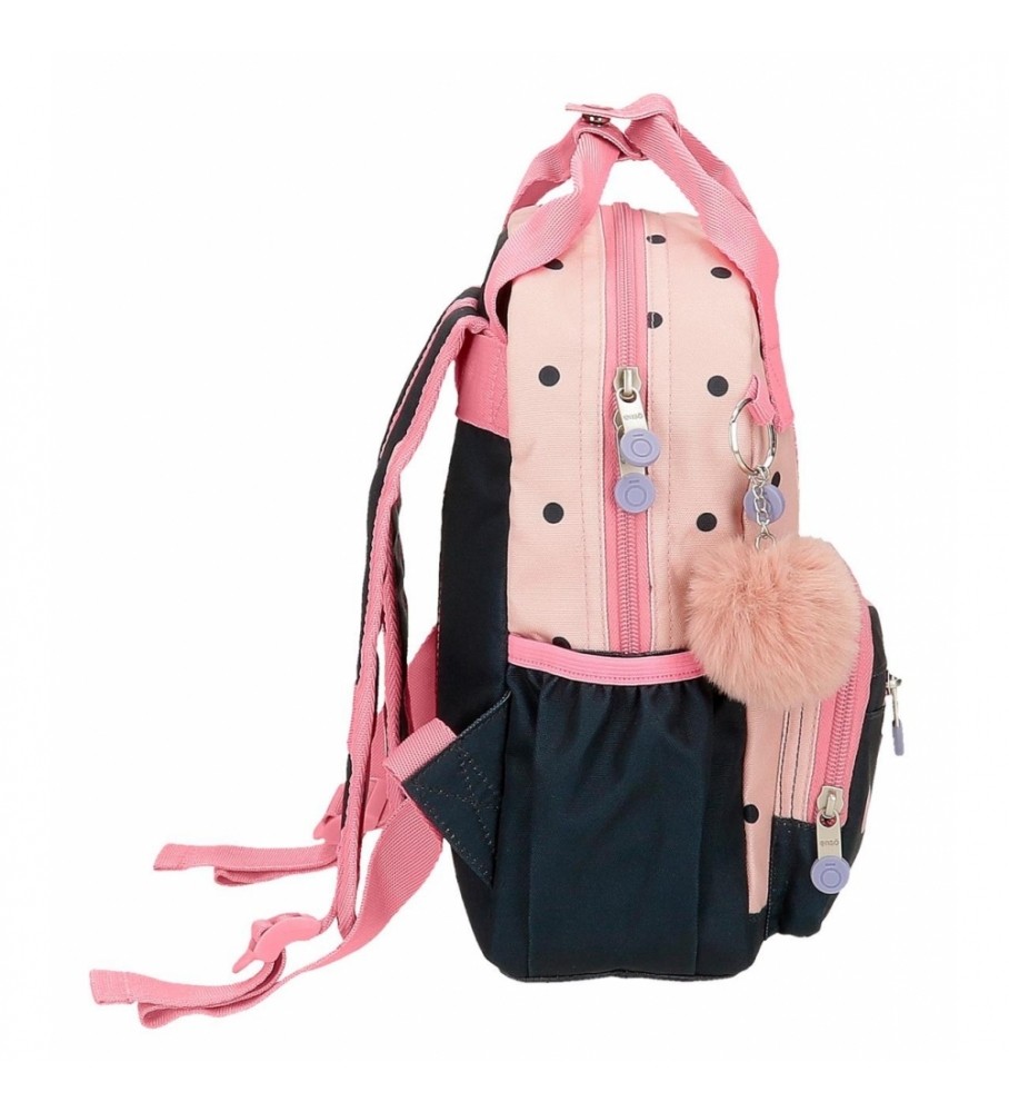 Mochila pequena Enso Friends Together, adaptável, rosa