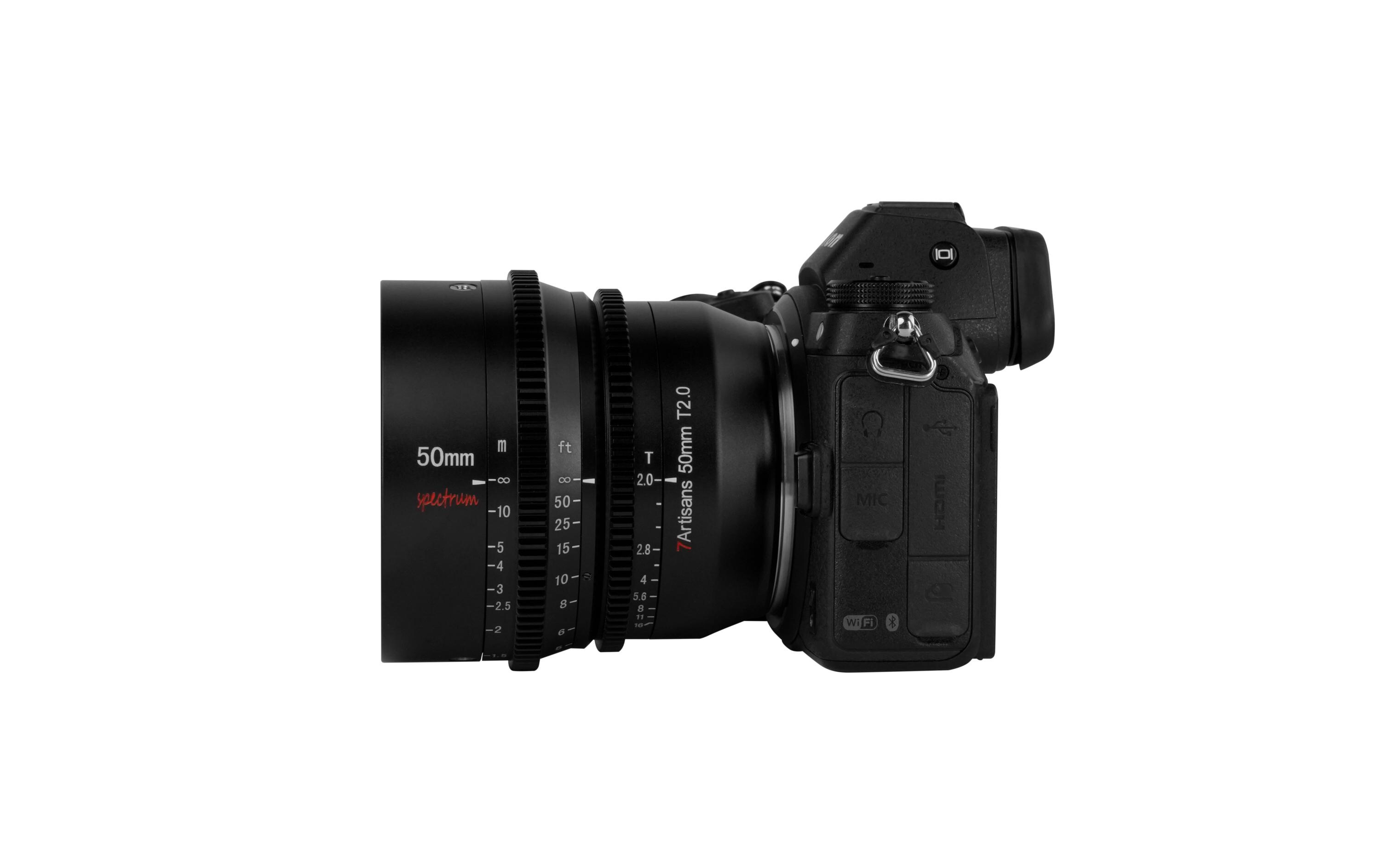 Festbrennweite 50mm T2.0 – Nikon Z<br>Vollformat Filmobjektiv für spiegellose Kameras