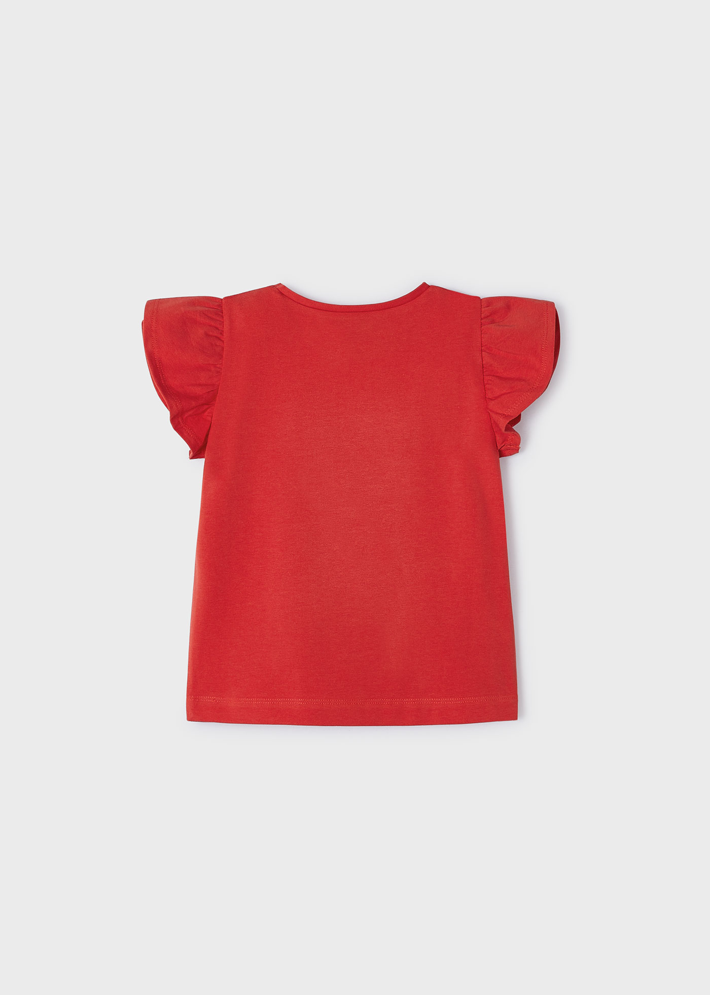 Camiseta feminina com estampa de maçã