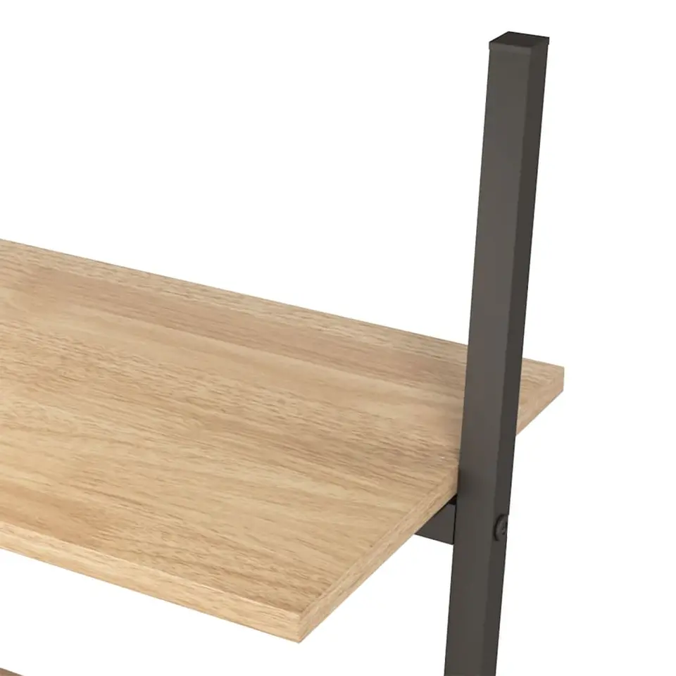 vidaXL - Ladderrek - Bruin - Bewerkt hout